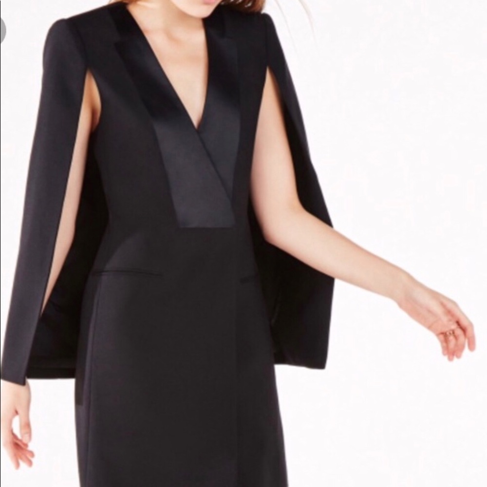 BCBGMAXAZRIA Ottis Cape Dress